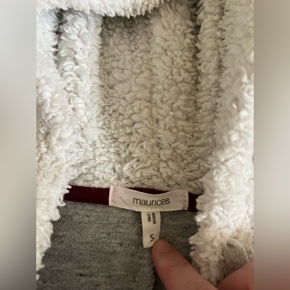 Women’s oversized gray and white hoodie - Picture 7 of 9